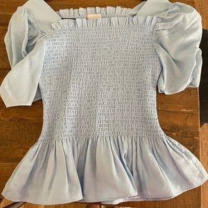 Rach Parcell Peplum Top